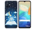 Funda Silicona para Vivo Y55 5G diseño Libro Cuentos Dibujos