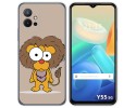 Funda Silicona para Vivo Y55 5G diseño Leon Dibujos