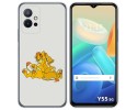 Funda Silicona para Vivo Y55 5G diseño Leones Dibujos
