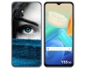 Funda Silicona para Vivo Y55 5G diseño Ojo Dibujos