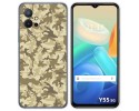 Funda Silicona para Vivo Y55 5G diseño Sand Camuflaje Dibujos