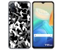 Funda Silicona para Vivo Y55 5G diseño Snow Camuflaje Dibujos