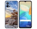 Funda Silicona para Vivo Y55 5G diseño Sunset Dibujos