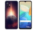 Funda Silicona para Vivo Y55 5G diseño Tierra Dibujos
