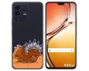 Funda Silicona Transparente para Vivo V23 5G diseño Bufalo Dibujos