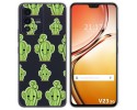 Funda Silicona Transparente para Vivo V23 5G diseño Cactus Dibujos