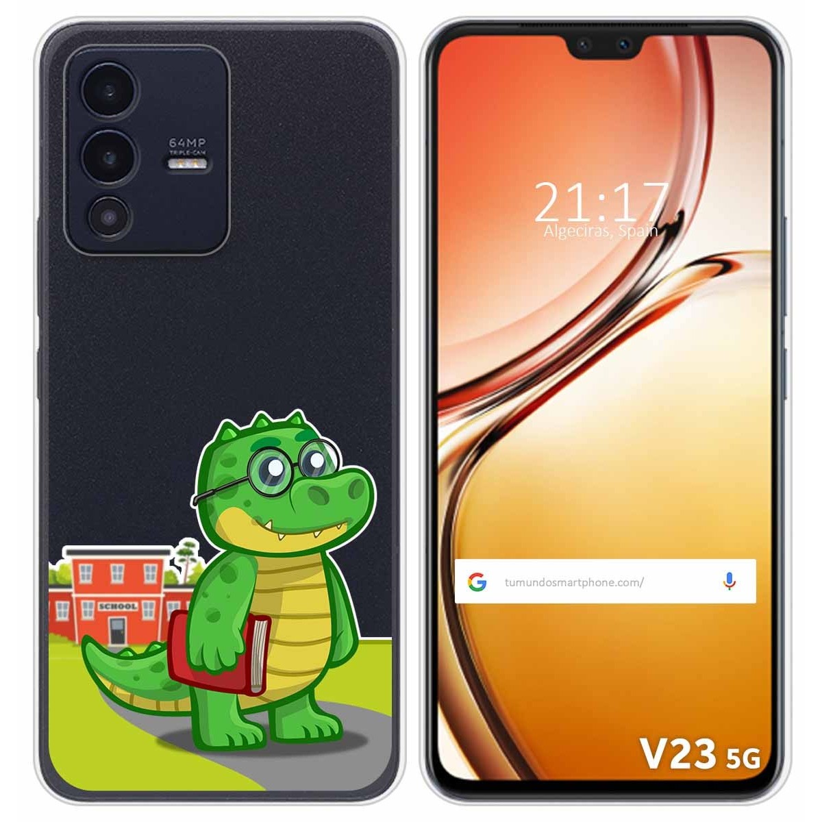 Funda Silicona Transparente para Vivo V23 5G diseño Coco Dibujos