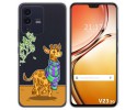 Funda Silicona Transparente para Vivo V23 5G diseño Jirafa Dibujos