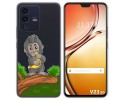 Funda Silicona Transparente para Vivo V23 5G diseño Mono Dibujos