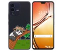 Funda Silicona Transparente para Vivo V23 5G diseño Panda Dibujos