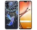 Funda Silicona Transparente para Vivo V23 5G diseño Plumas Dibujos