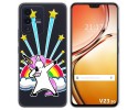 Funda Silicona Transparente para Vivo V23 5G diseño Unicornio Dibujos