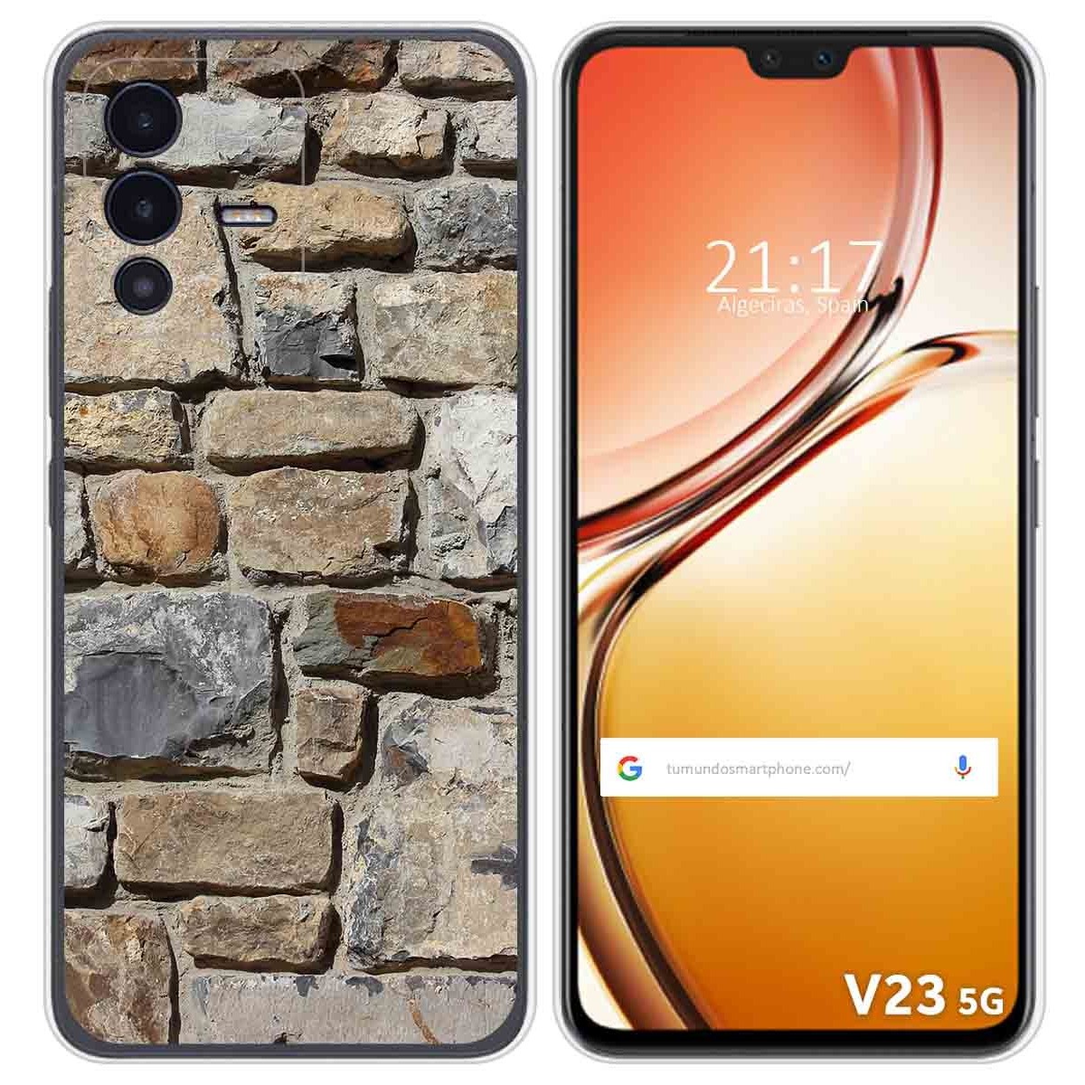 Funda Silicona para Vivo V23 5G diseño Ladrillo 03 Dibujos