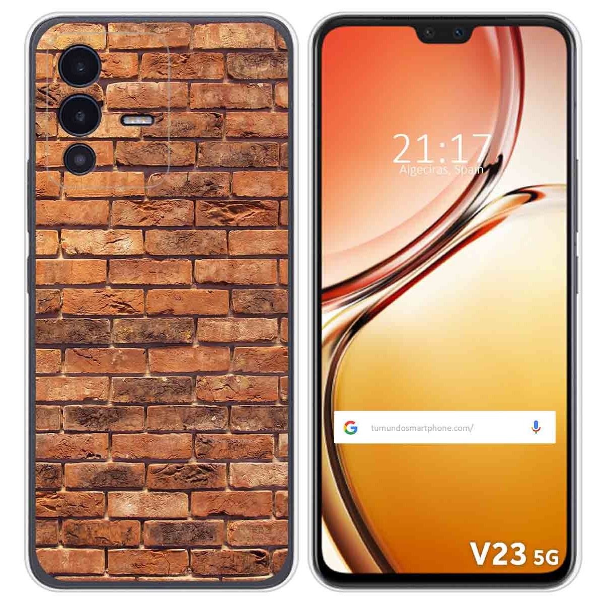 Funda Silicona para Vivo V23 5G diseño Ladrillo 04 Dibujos