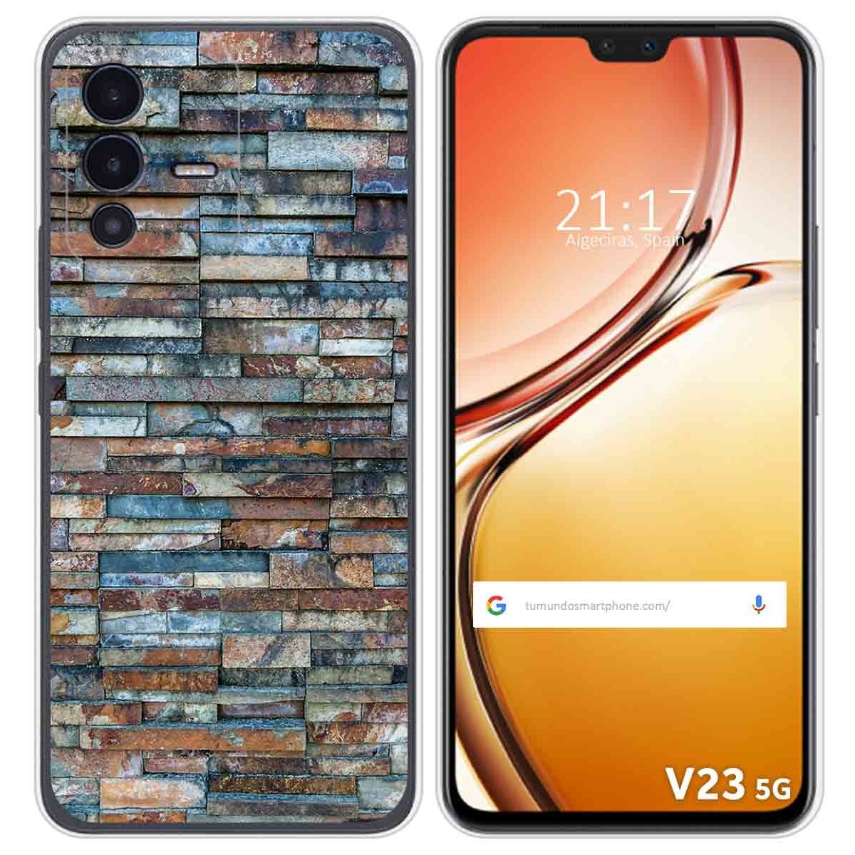Funda Silicona para Vivo V23 5G diseño Ladrillo 05 Dibujos