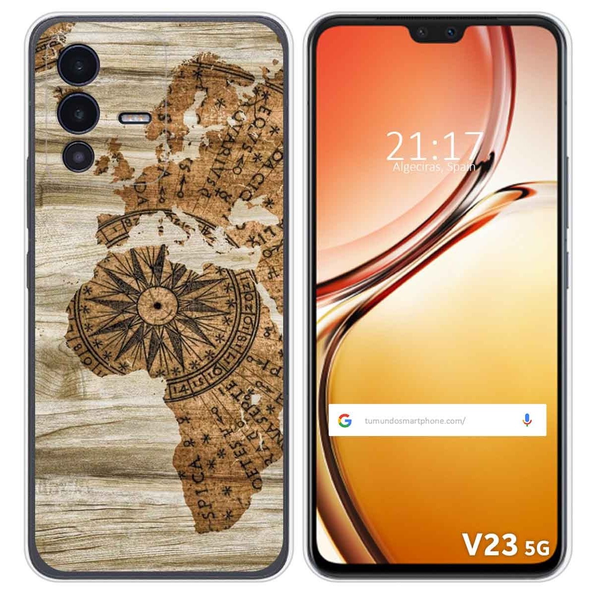 Funda Silicona para Vivo V23 5G diseño Madera 07 Dibujos