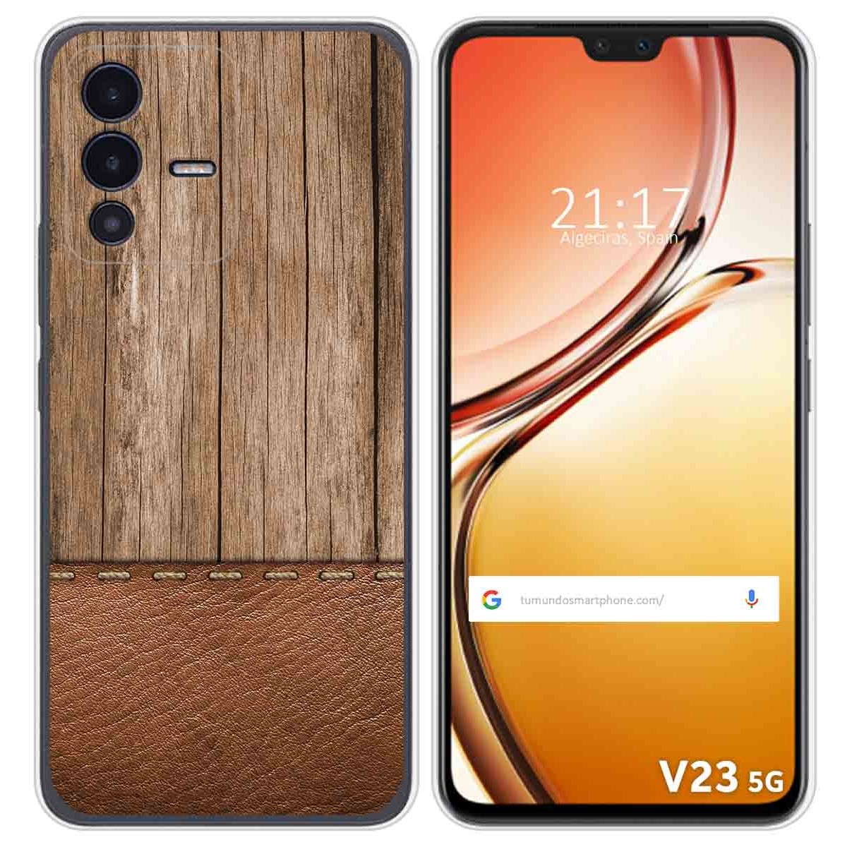 Funda Silicona para Vivo V23 5G diseño Madera 09 Dibujos