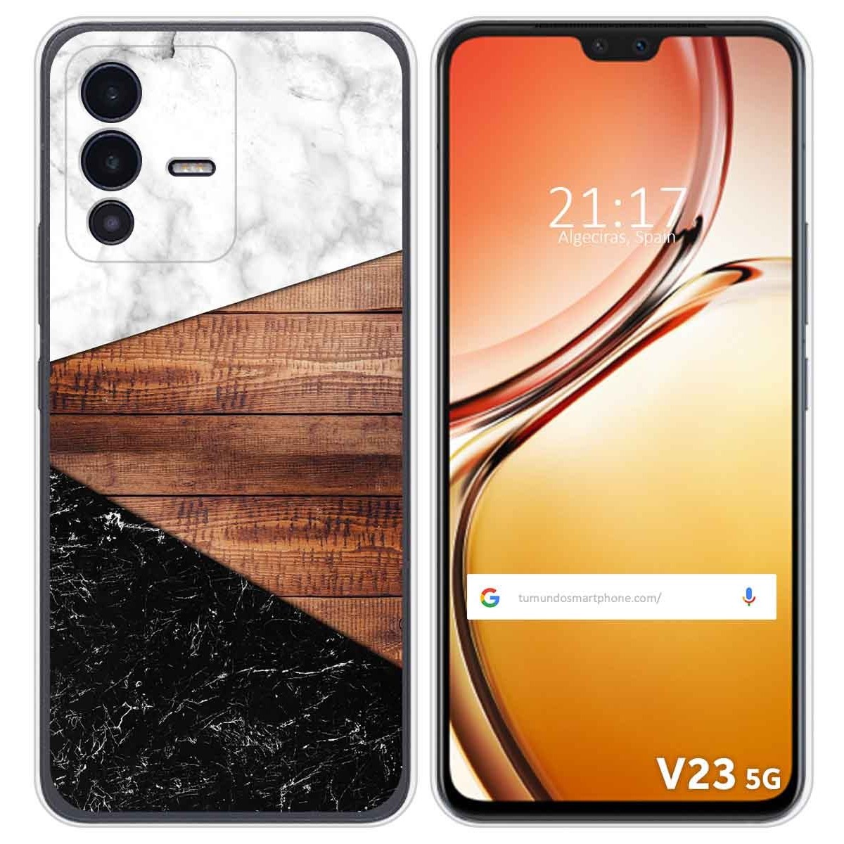 Funda Silicona para Vivo V23 5G diseño Mármol 11 Dibujos