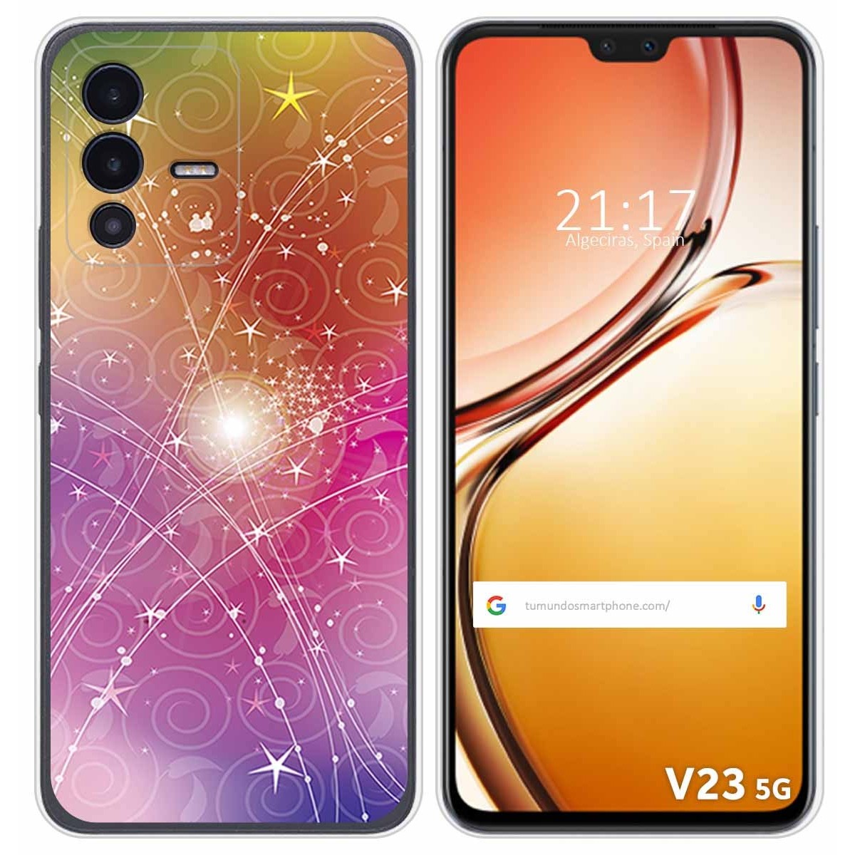 Funda Silicona para Vivo V23 5G diseño Abstracto Dibujos