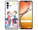 Funda Silicona para Vivo V23 5G diseño Café Dibujos