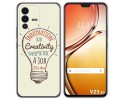 Funda Silicona para Vivo V23 5G diseño Creativity Dibujos