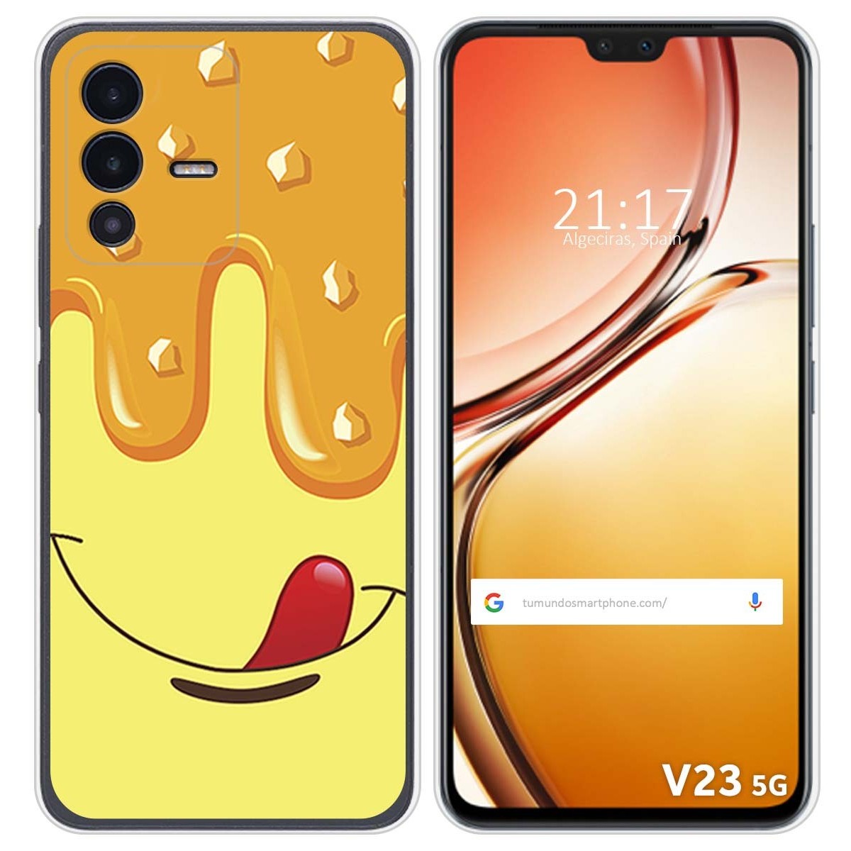 Funda Silicona para Vivo V23 5G diseño Helado Vainilla Dibujos