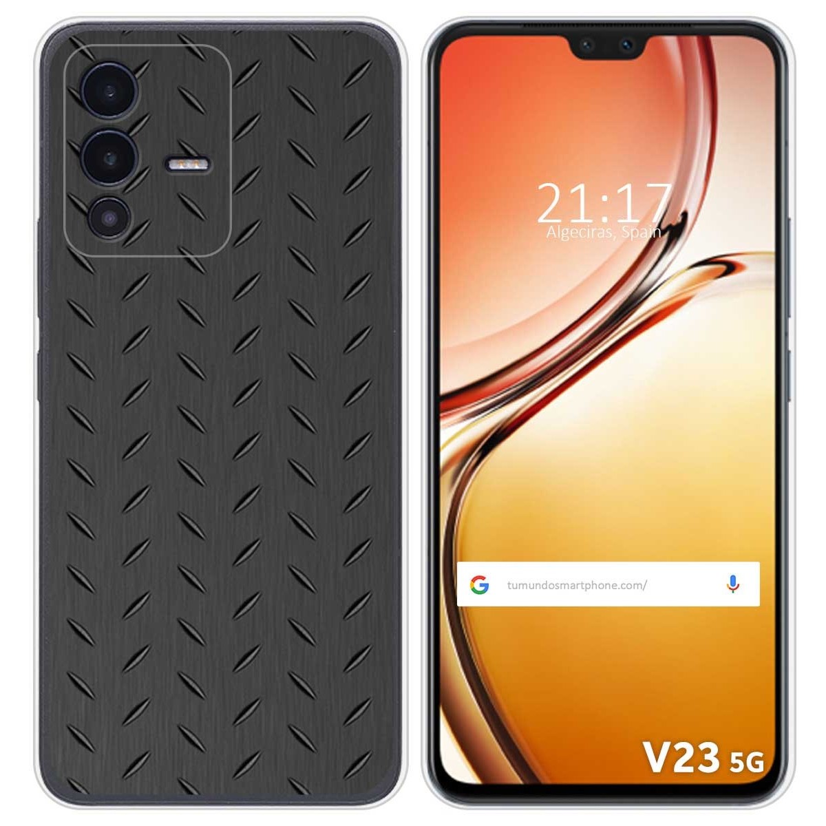 Funda Silicona para Vivo V23 5G diseño Metal Dibujos