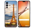 Funda Silicona para Vivo V23 5G diseño Paris Dibujos