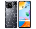 Funda Silicona Transparente para Xiaomi Redmi 10C diseño Araña Dibujos