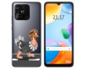 Funda Silicona Transparente para Xiaomi Redmi 10C diseño Avestruz Dibujos