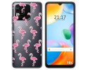 Funda Silicona Transparente para Xiaomi Redmi 10C diseño Flamenco Dibujos