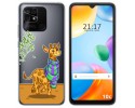 Funda Silicona Transparente para Xiaomi Redmi 10C diseño Jirafa Dibujos