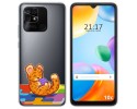 Funda Silicona Transparente para Xiaomi Redmi 10C diseño Leopardo Dibujos