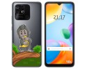Funda Silicona Transparente para Xiaomi Redmi 10C diseño Mono Dibujos