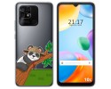 Funda Silicona Transparente para Xiaomi Redmi 10C diseño Panda Dibujos