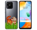 Funda Silicona Transparente para Xiaomi Redmi 10C diseño Tigre Dibujos