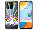 Funda Silicona Transparente para Xiaomi Redmi 10C diseño Unicornio Dibujos