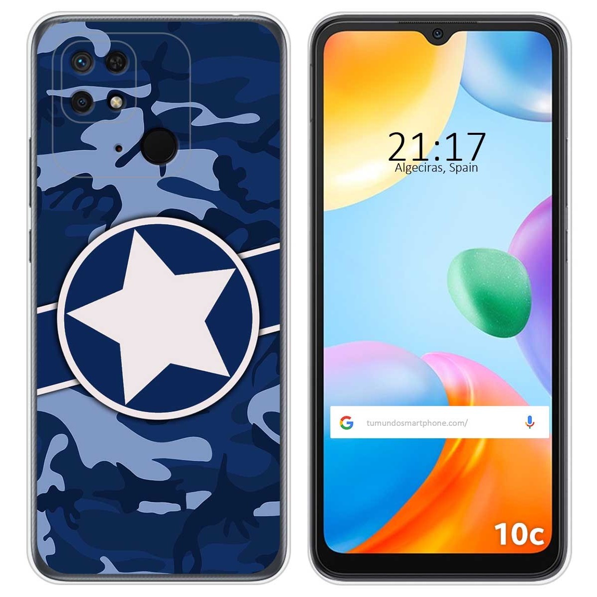 Funda Silicona para Xiaomi Redmi 10C diseño Camuflaje 03 Dibujos