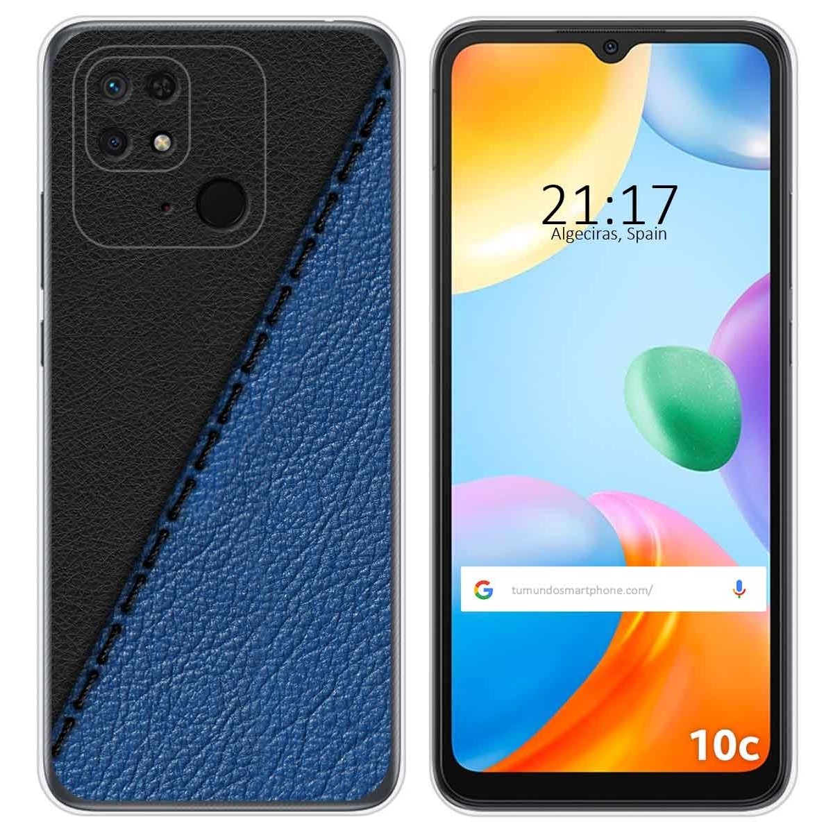 Funda Silicona para Xiaomi Redmi 10C diseño Cuero 02 Dibujos