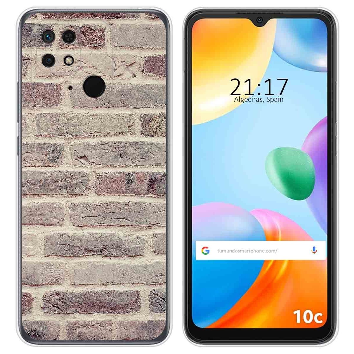 Funda Silicona para Xiaomi Redmi 10C diseño Ladrillo 01 Dibujos