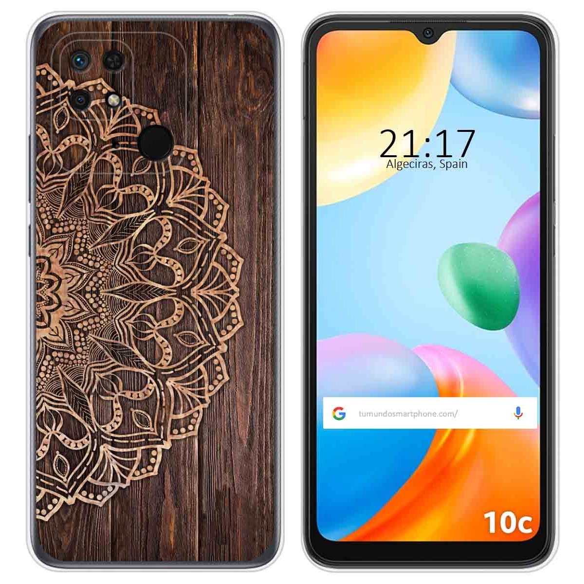 Funda Silicona para Xiaomi Redmi 10C diseño Madera 06 Dibujos