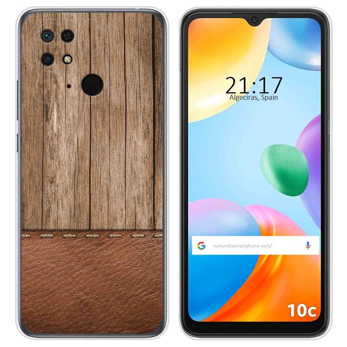 Funda Silicona para Xiaomi Redmi 10C diseño Madera 09 Dibujos