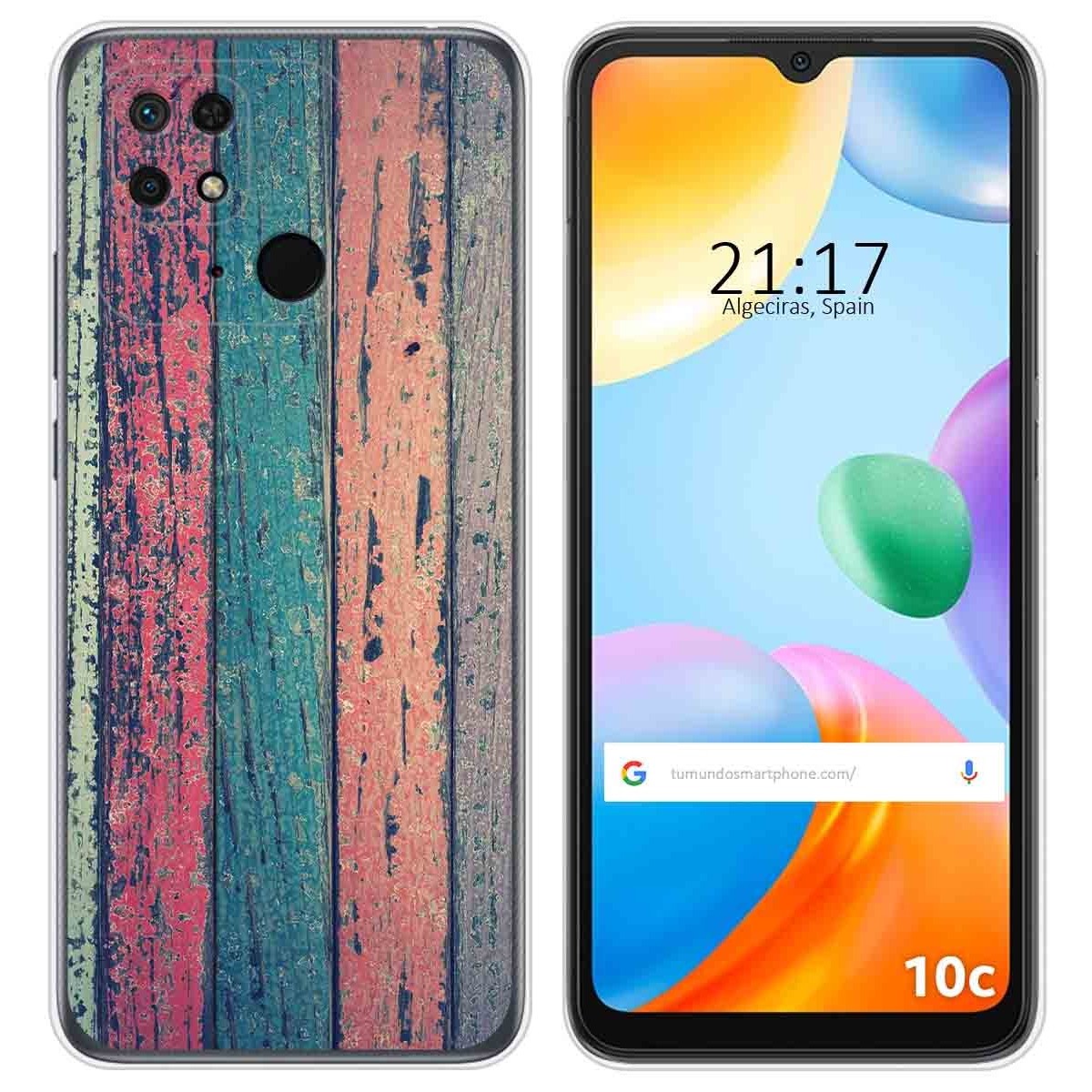 Funda Silicona para Xiaomi Redmi 10C diseño Madera 10 Dibujos