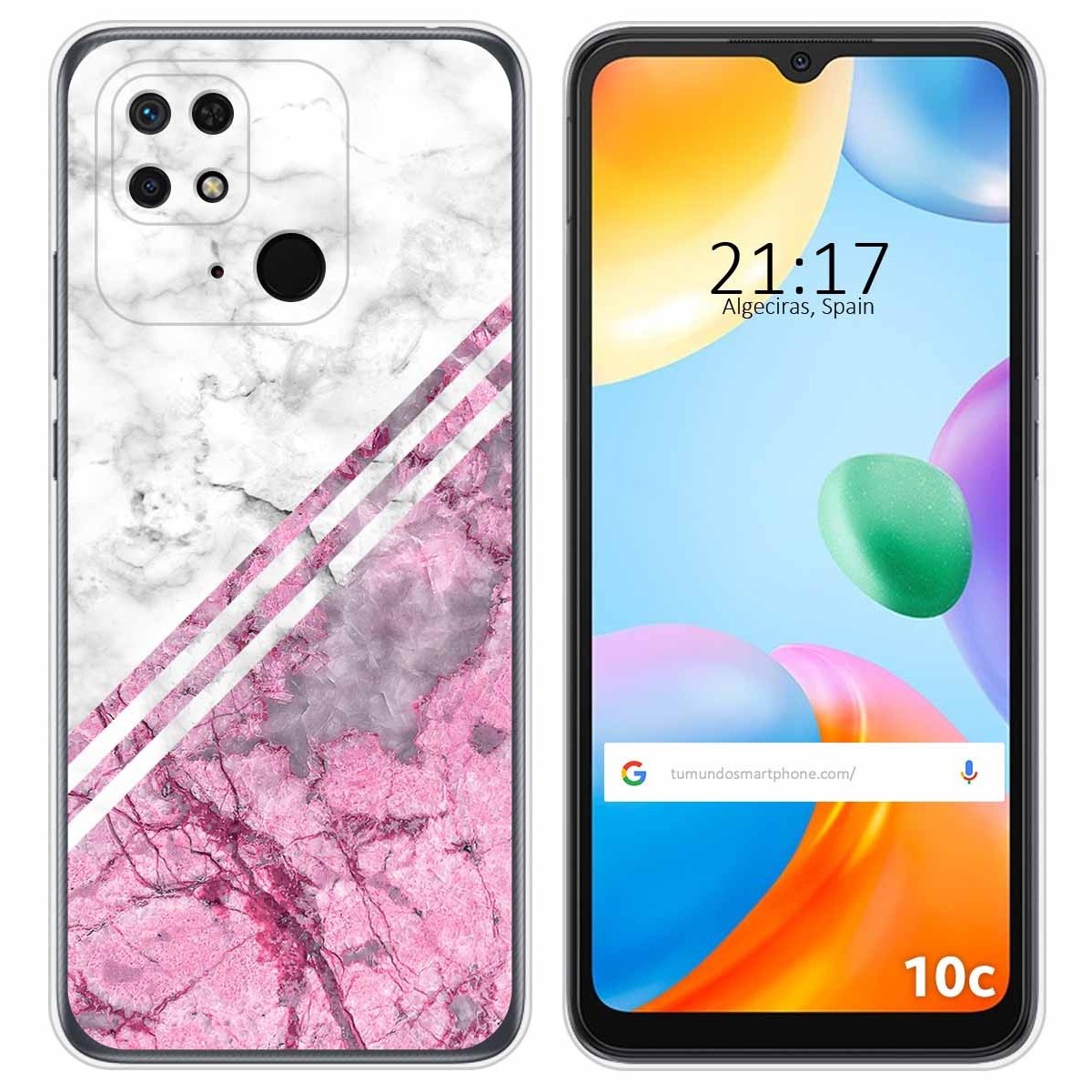 Funda Silicona para Xiaomi Redmi 10C diseño Mármol 03 Dibujos