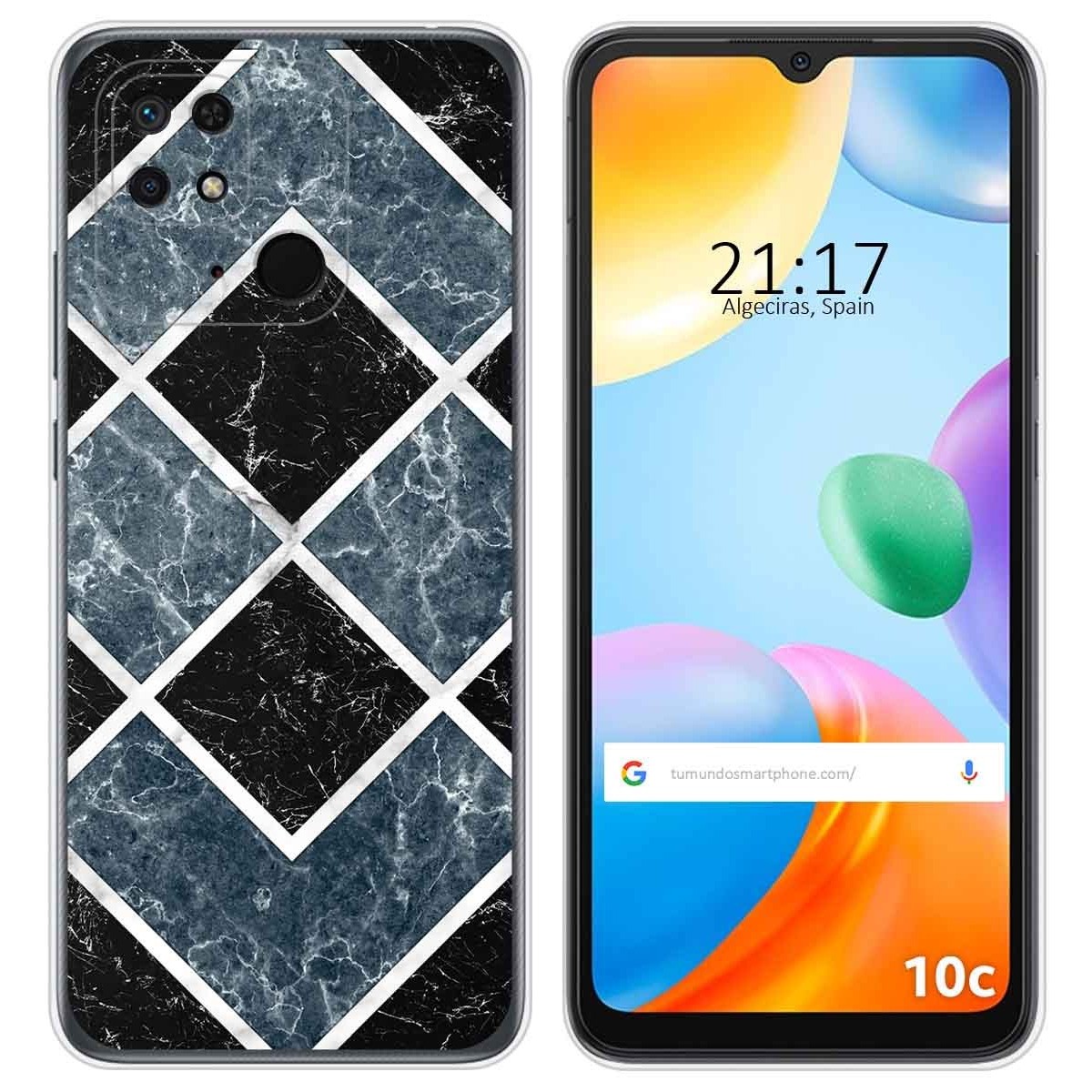 Funda Silicona para Xiaomi Redmi 10C diseño Mármol 06 Dibujos