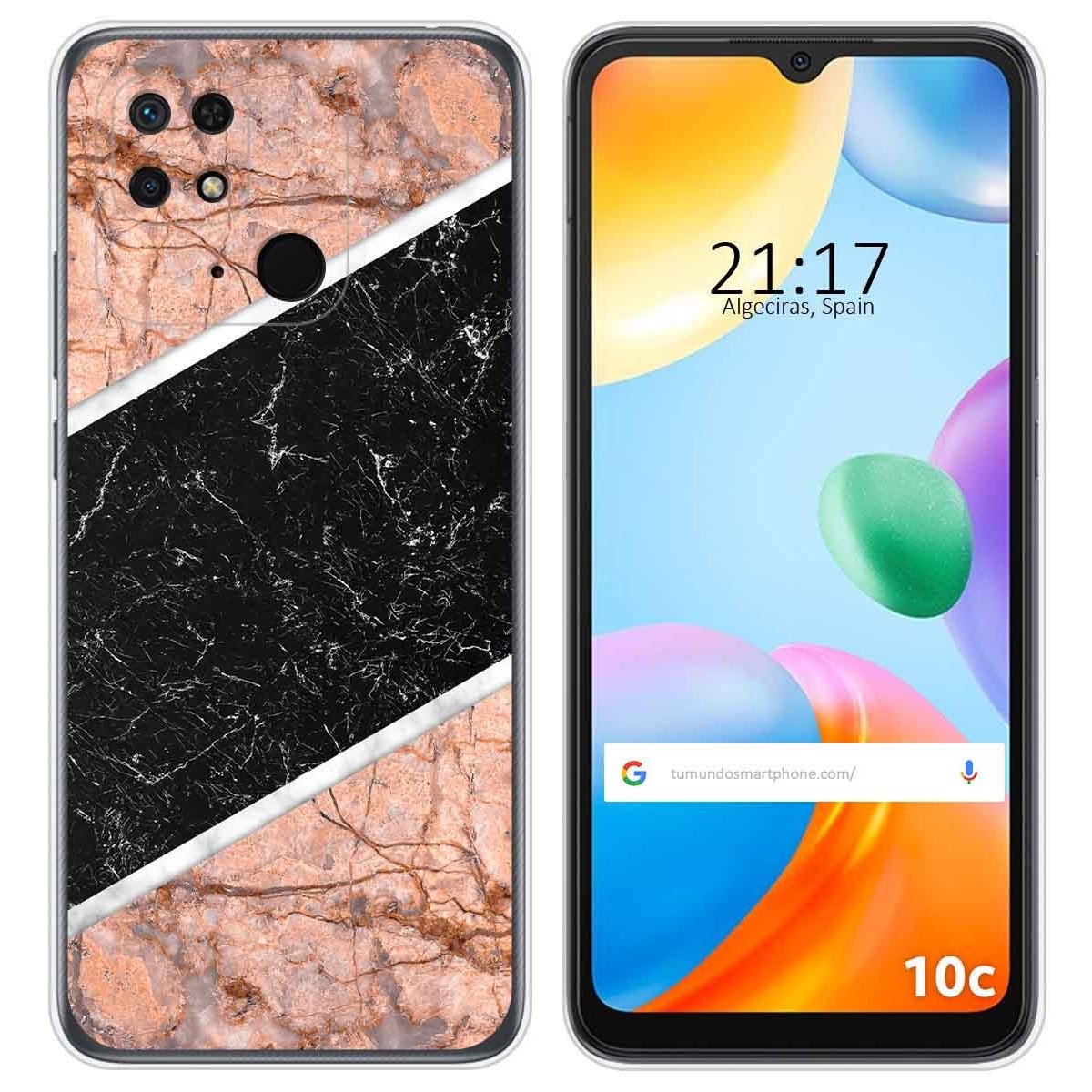 Funda Silicona para Xiaomi Redmi 10C diseño Mármol 07 Dibujos