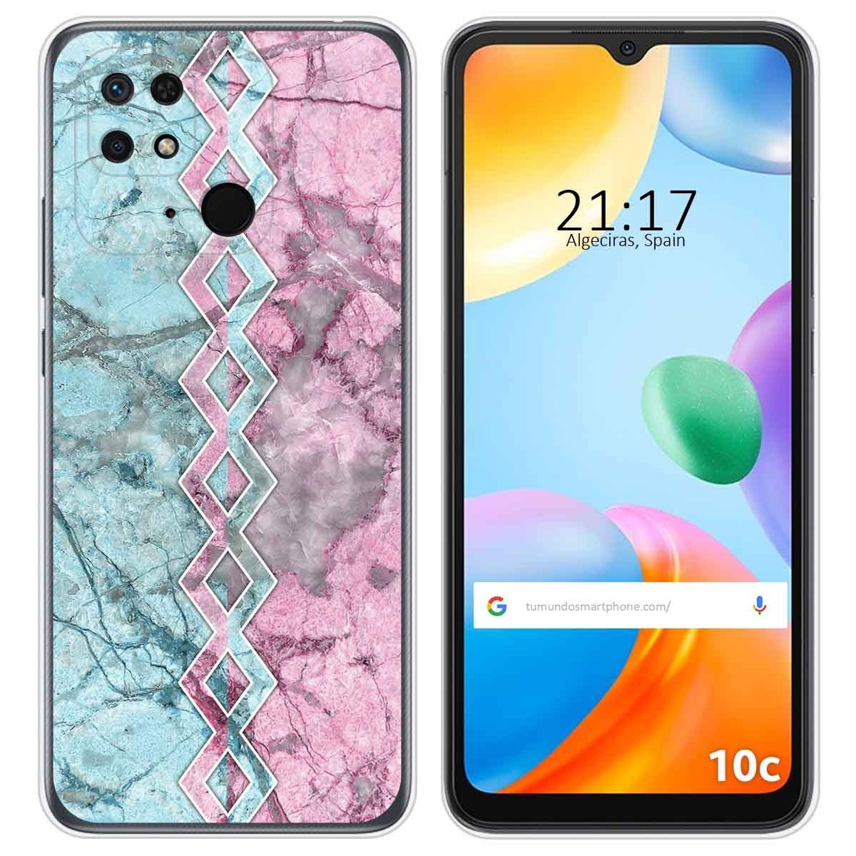 Funda Silicona para Xiaomi Redmi 10C diseño Mármol 08 Dibujos