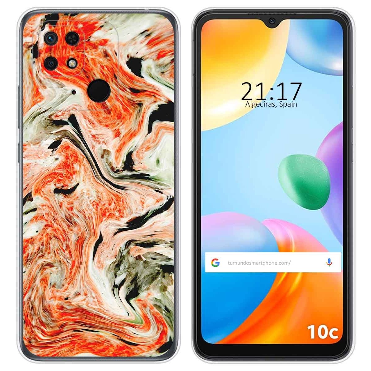 Funda Silicona para Xiaomi Redmi 10C diseño Mármol 12 Dibujos