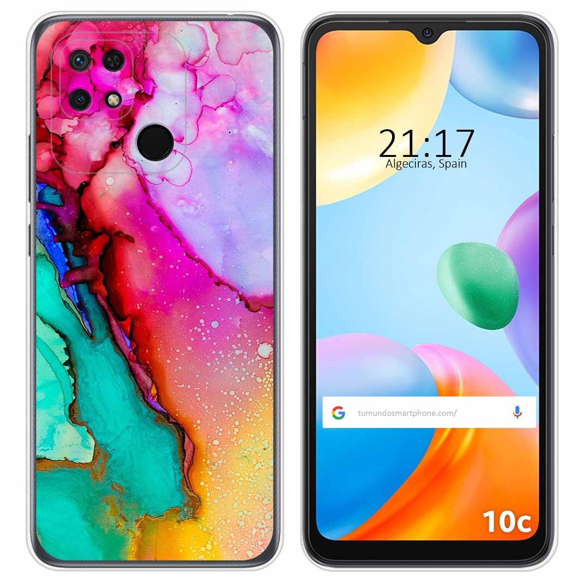 Funda Silicona para Xiaomi Redmi 10C diseño Mármol 15 Dibujos