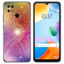 Funda Silicona para Xiaomi Redmi 10C diseño Abstracto Dibujos